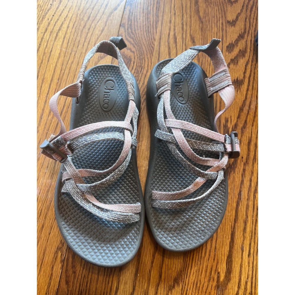 Chaco Strappy Sandals Women's Size‎ 4 Pink Beige Hiking Walking Casual Shoes